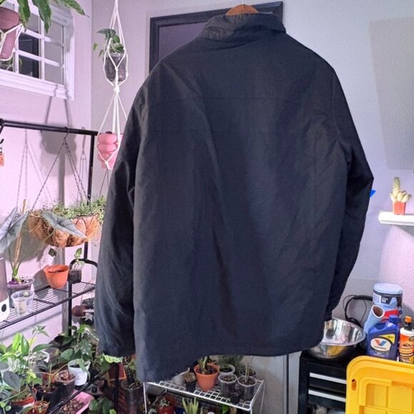 ZeroXposur XL Mens Black Winter Coat Insulated Hooded Full Zip Padded Jacket - Picture 3 of 7